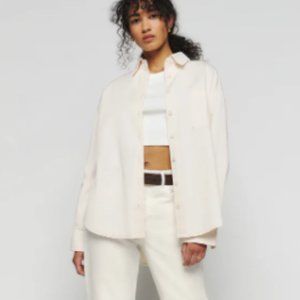 Reformation Will Oversized Twill Shirt